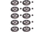 10 Set Di Viti Per Rivetti Rivetti A Stella Cava A Cinque Punte Da 28 Mm In Metallo E Vite Incrociata Da 4,5 Mm Per Sacche Da Cintura Con Collare In Pelle