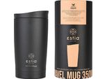 Estia | Tazza Da Caffè - 350 Ml - Tazza Termica Nera - Coperchio Stretto