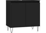 Syfax™ Mobile Da Bagno Nero 58X33X60 Cm In Legno Multistrato