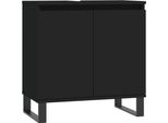 Syfax™ Mobile Da Bagno Nero 58X33X60 Cm In Legno Multistrato
