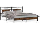 Syfax™ Giroletto Senza Materasso Rovere Fumo 183X203 Cm In Truciolato