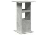 Syfax™ Tavolo Bar Portaoggetti Grigio Cemento 60X60X102 Cm Multistrato