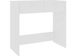 Syfax™ Scrivania Bianca 80X40X75 Cm In Legno Multistrato