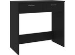 Syfax™ Scrivania Nera 80X40X75 Cm In Legno Multistrato
