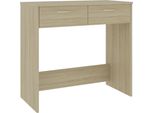 Syfax™ Scrivania Rovere Sonoma 80X40X75 Cm In Legno Multistrato