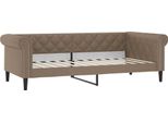 Syfax™ Letto Da Giorno Cappuccino 100X200 Cm In Pelle Finta