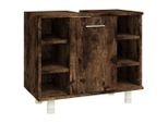 Syfax™ Armadietto Bagno Rovere Fumo 60X32X53,5 Cm In Legno Multistrato