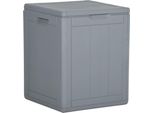 Syfax™ Baule Da Giardino 90 L Grigio Aspetto Legno In Pp
