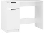Syfax™ Scrivania Bianca 100X50X75 Cm In Legno Multistrato