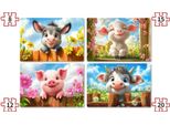 Puzzle 4In1. Bellissimi Animali