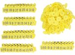 100 Pezzi Bovini Ear Tag Plastica Ispessita Pratica Identificazione Bovini Etichetta Numerata Per Mucche Maiali Capre Capre