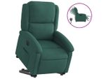 Syfax™ Poltrona Alzapersona Reclinabile Elettrica Verde Scuro Velluto