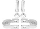 2Pcs Universale Moto Ammortizzatore Posteriore Riser Altezza Estensione Argento Con Vite