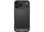 Custodia Spigen Rugged Armor Magfit Per Iphone 17 Pro Max - Nero Opaco