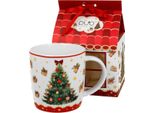 Tazza In Porcellana In Confezione Regalo Albero Di Natale 3