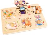 Hape Puzzle In Legno Della Fattoria Giocattolo Educativo A Partire Da 24 Mesi