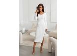 Ivon Abito Midi Donna Omniive Bianco L