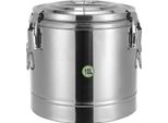 Contenitore Isolato Per Zuppe, Capacità 10 Litri, Acciaio Inox Resistente, Argento
