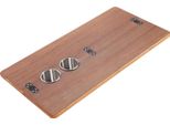 Sostituzione Del Piano Del Tavolo Del Camper Con 2 Portabicchieri A Metà 31,49 X 174In Piano Fisso In Legno Per Rimorchio Yacht Ponte Da Pranzo Colore Marrone