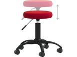 Syfax™ Sedia Girevole Da Ufficio Rosso Vino In Velluto