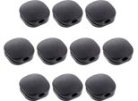 Inline® Confezione Da 10 Click Cable Manager 1-Line, Nero