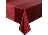 Eurofirany | Tovaglia - Tovaglia A Nastro - Set Di 2 - 140 X 300 Cm - Rosso - Tovaglia - Lucida
