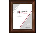 Mendeframes Cornice In Legno H017 Noce Con Bordo Dorato 15X20 Cm