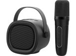 Inf Altoparlante Karaoke Portatile Bluetooth 5.3 Con Microfono Wireless, Hifi Nero