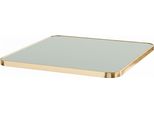 Piano Laminato Da 70 Cm In Marmo E Bordo In Alluminio Verde Salvia - Oviala Montmartre