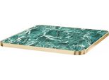 Piano In Laminato Da 70 Cm In Marmo E Bordo In Alluminio Verde Marmo - Oviala Montmartre