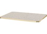 Piano In Laminato 120 X 60 Cm E Bordo In Alluminio Terrazzo - Oviala Montmartre