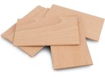 Metrie | Piastra In Legno Massiccio, 125 X 70 X 3,5 Mm, Faggio, 1 Pezzo
