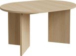 Selsey Ovo - Tavolo Da Pranzo Allungabile, Rotondo, 110-190 X 110 Cm, Rovere Effetto Legno Lindberg