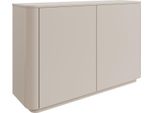 Selsey Luvio - Credenza A 2 Ante Con 6 Scomparti, Bordi Arrotondati, 140 Cm, Grigio Cashmere