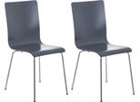 Set Di 2 Pezzi Sedia Per Visitatori - Sedia Per Riunioni - Design Ergonomico, Seduta Confortevole Per Ore, Colore: Grigio