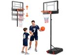Fch Supporto Per Pallacanestro 165-210 Cm Regolabile In Altezza, Canestro Da Esterno Con Ruote E Supporto, Sistema Di Pallacanestro Portatile, Per Uso Interno Ed Esterno