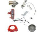 Set Di Accensione E Avviamento Elettrico, Compatibile Con Honda GX160/GX200 5,5-6,5 Hp, Rosso, Bobina Di Accensione, Copriventola, Volano, Motorino Di Avviamento, Blocco Accensione