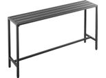 Tavolo Da Bar Succebuy, 1600 X 375 X 980 Mm, Tavolo Da Pranzo Rettangolare Con Robusta Struttura In Metallo, Versatile Tavolo Da Bar Per Cucina, Balcone, Giardino O Piscina