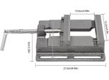 Morsa 125 Mm - Morsa Per Trapano - Alta Stabilità - Morsa Da Banco - Multifunzione - Per La Lavorazione Del Legno - Nero