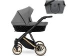 Carrozzina Kunert Ivento Premium 2In1 In Antracite Con Struttura Dorata E Funzioni Comfort