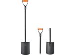 Succebuy Vanga Da Giardiniere, 122 Cm, Pala Da Giardino Con Robusta Lama In Acciaio E Impugnatura Ergonomica A D, Attrezzo Da Giardino Versatile Per Il Giardinaggio, I Progetti Edilizi, Lo Scavo E Lo Sgombero Della Neve