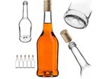 Bottiglie Da Liquore Kadax 500Ml, 5 Pezzi, Bottiglie Vuote Per Il Riempimento Di Olio, Aceto, Liquore, Vino E Grappa, Bottiglie Di Vetro, Bottiglie Di Grappa, Bottiglie Di Succo (Oro, Lunghe)