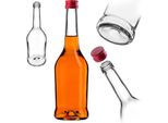 Bottiglie Per Liquore Kadax 500Ml, 1 Pezzo, Bottiglie Vuote Per Il Riempimento Di Olio, Aceto, Liquore, Vino E Grappa, Bottiglie Di Vetro, Bottiglie Di Grappa, Bottiglie Di Succo (Rosso)