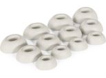 Okuli 12 X Gommini Auricolari In Silicone Ricambio Per Bose Quietcomfort Ii & Ultra Auricolari Cuffie In Bianco