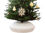 Collare Per Albero Di Natale A Nido D'ape, Anello Pieghevole Per Albero Di Natale In Carta, Gonna A Cesto Per Alberi Di Natale Artificiali
