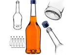 Bottiglie Per Liquore Kadax 500Ml, 10 Pezzi, Bottiglie Vuote Per Il Riempimento Di Olio, Aceto, Liquore, Vino E Grappa, Bottiglie Di Vetro, Bottiglie Di Grappa, Bottiglie Di Succo (Blu)