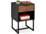 Comodino Industriale Con Cassetto E Ripiano