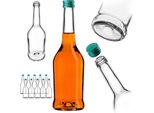 Bottiglie Per Liquore Kadax 500Ml, 10 Pezzi, Bottiglie Vuote Per Il Riempimento Di Olio, Aceto, Liquore, Vino E Grappa, Bottiglie Di Vetro, Bottiglie Di Grappa, Bottiglie Di Succo (Verde)