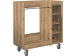 Vidaxl Armadio Da Golf Con Ruota Uni Artisan Oak 65 X 45 X 98 Cm