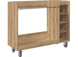 Vidaxl Armadio Da Golf Con Ruota Uni Artisan Oak 120 X 45 X 98 Cm